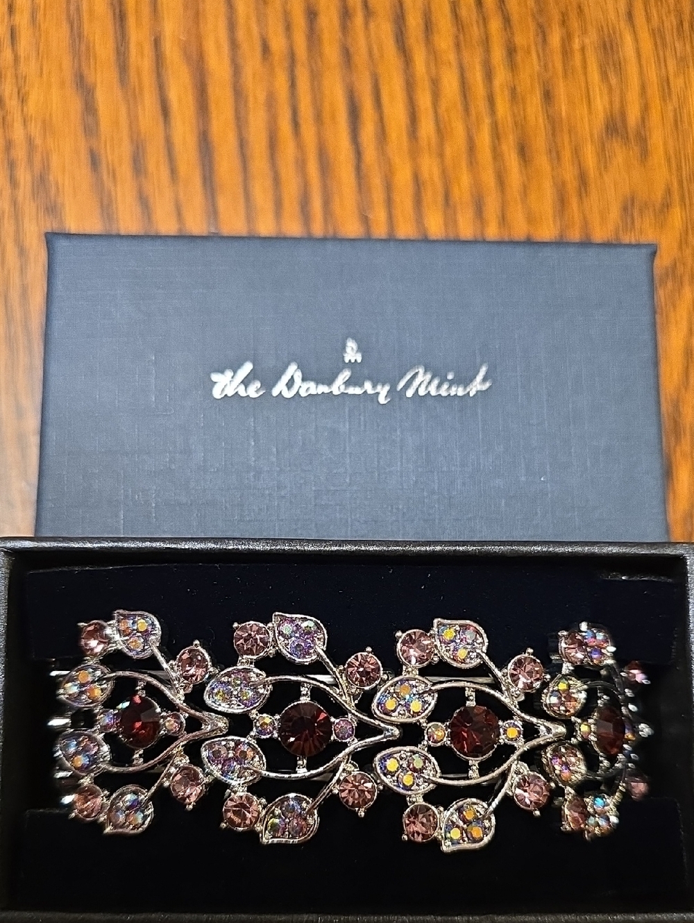 Danbury Mint Multicolor Crystal Leaf Motif Bracelet